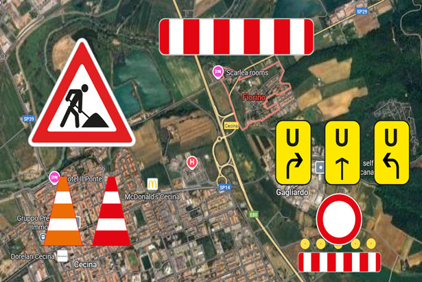 deviazione stradale