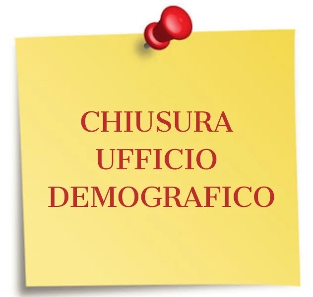 Avviso chiusura ufficio