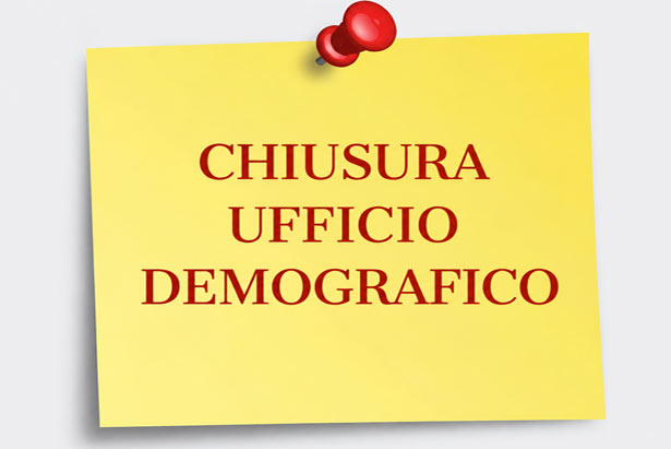Chiusura anagrafe demografici